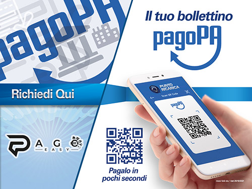 Adesivo 'Il tuo bollettino PagoPA'